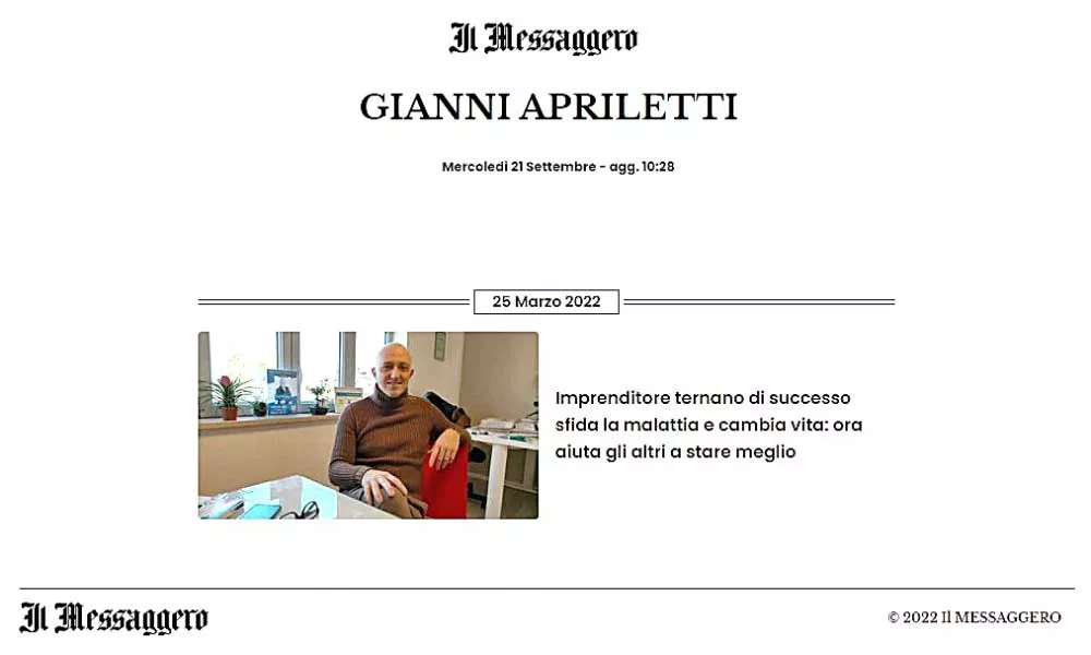 GIANNI APRILETTI COACH E MOTIVATORE